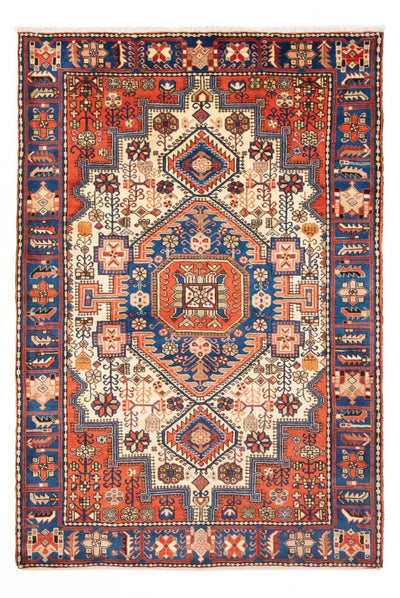 Nahavand Teppich 145x200cm - Perserteppich - blau
