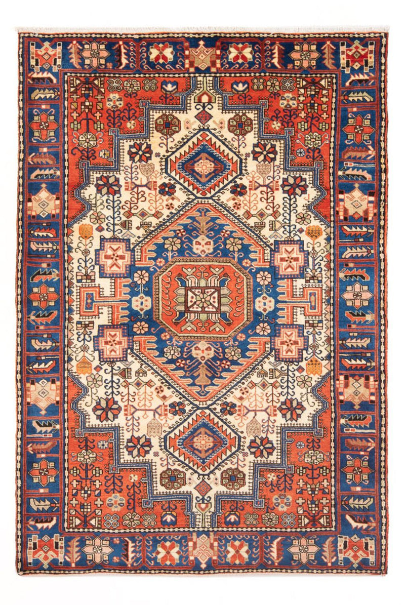 Nahavand Teppich 145x200cm - Perserteppich - blau
