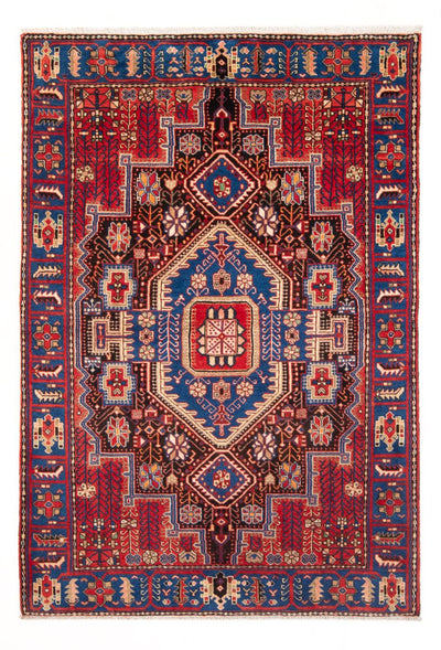 Nahavand Teppich 140x195cm - Perserteppich - blau