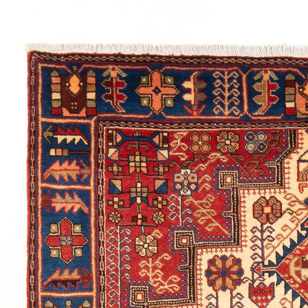 Nahavand Teppich 140x223cm - Perserteppich - rot