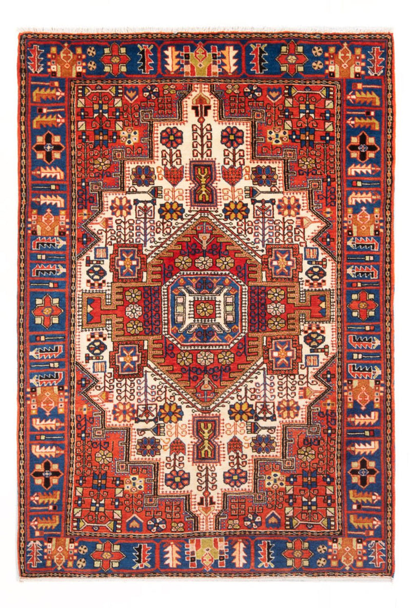 Nahavand Teppich 140x200cm - Perserteppich - rot