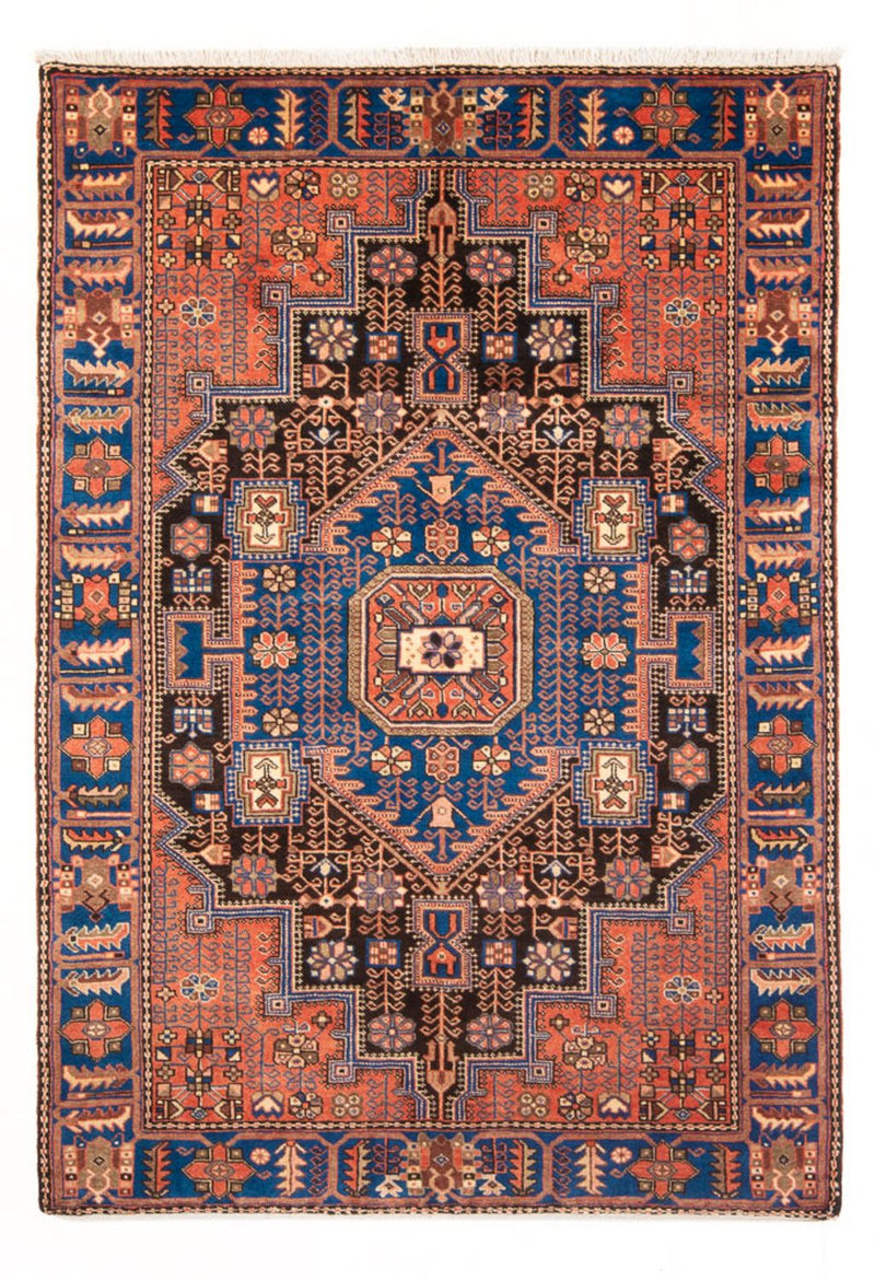 Nahavand Teppich 146x200cm - Perserteppich - blau