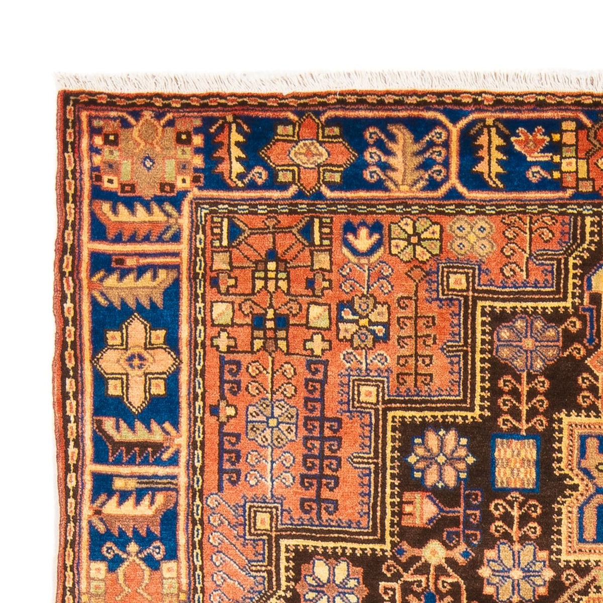 Nahavand Teppich 150x200cm - Perserteppich - blau