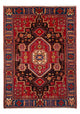 Nahavand Teppich 147x200cm - Perserteppich - bordeauxrot