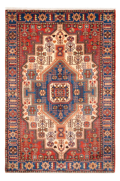 Nahavand Teppich 146x200cm - Perserteppich - hellbeige