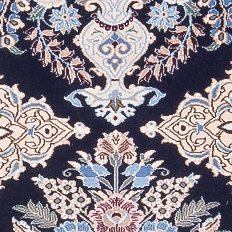 Nain - 6La Teppich 50x156cm - Perserteppich - dunkelblau