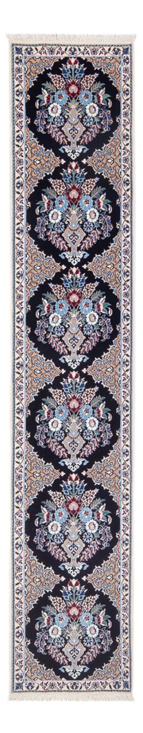 Nain - 6La Teppich 47x230cm - Perserteppich - dunkelblau