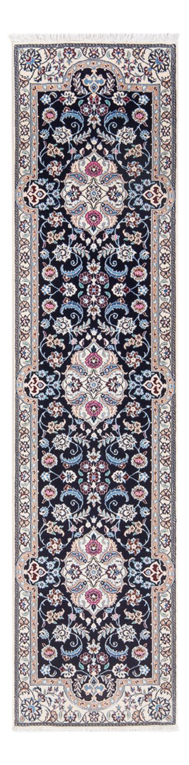 Nain - 6La Teppich 50x196cm - Perserteppich - dunkelblau