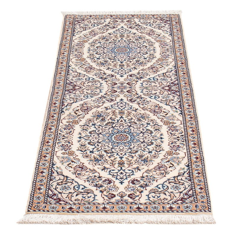 Nain - 6La Teppich 48x150cm - Perserteppich - dunkelbeige