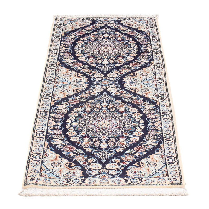 Nain - 6La Teppich 50x150cm - Perserteppich - dunkelblau