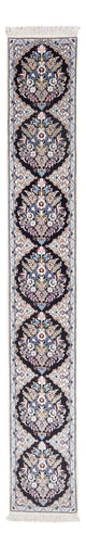 Nain - 6La Teppich 33x215cm - Perserteppich - dunkelblau