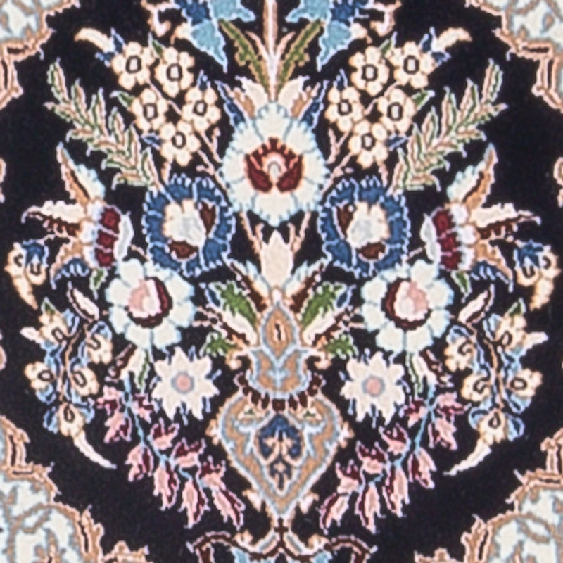 Nain - 6La Teppich 33x215cm - Perserteppich - dunkelblau