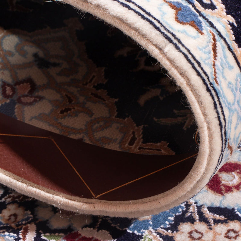 Nain - 6La Teppich 33x215cm - Perserteppich - dunkelblau