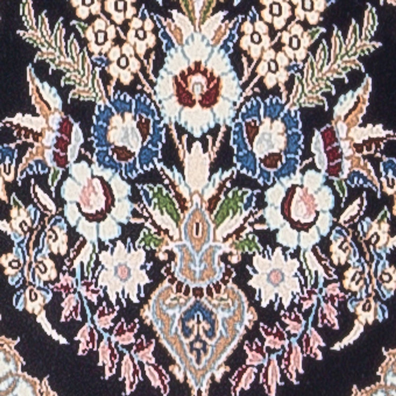 Nain - 6La Teppich 35x213cm - Perserteppich - dunkelblau