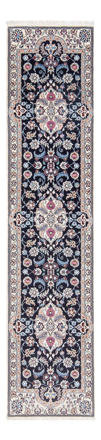 Nain - 6La Teppich 48x197cm - Perserteppich - dunkelblau