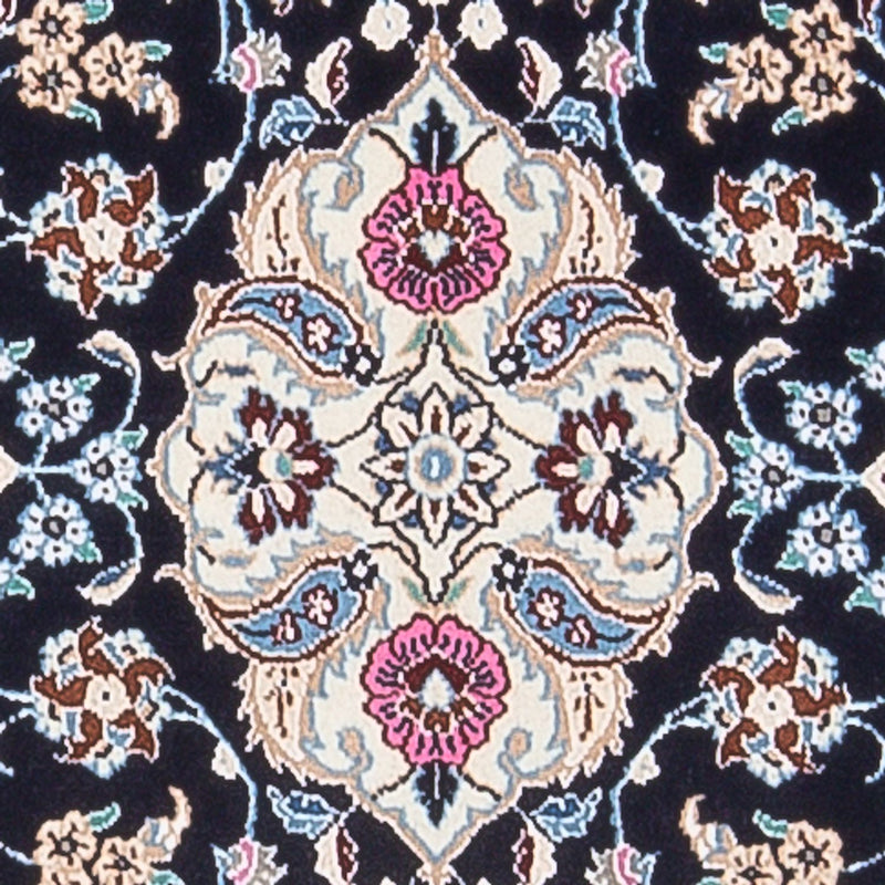 Nain - 6La Teppich 48x197cm - Perserteppich - dunkelblau