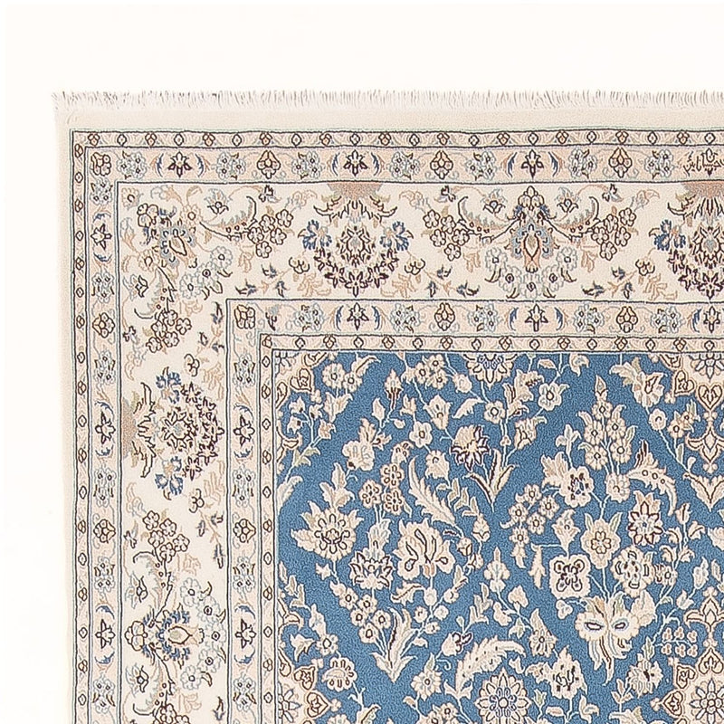 Nain Teppich 198x304cm - Perserteppich - hellblau