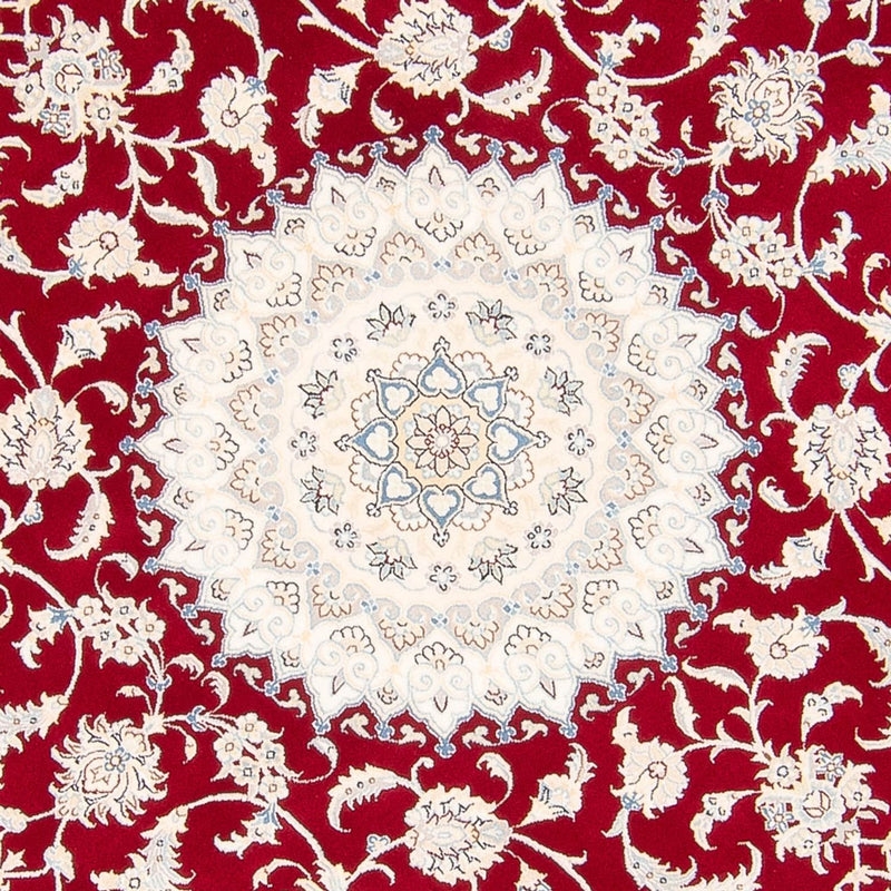 Nain Teppich 200x200cm - Perserteppich - rot