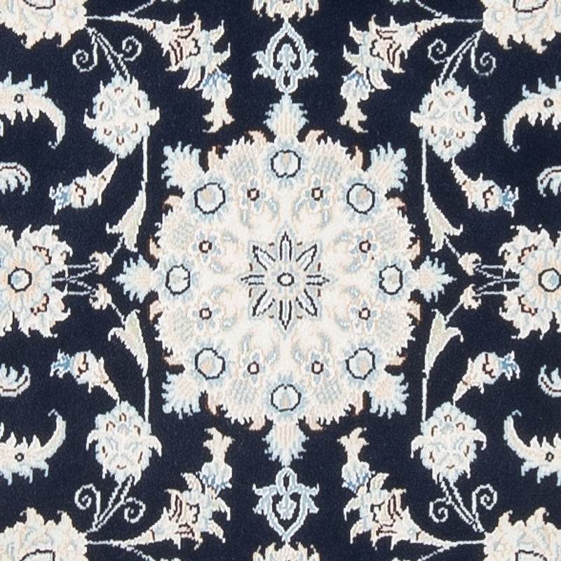 Nain - 6La Teppich 80x296cm - Perserteppich - dunkelblau