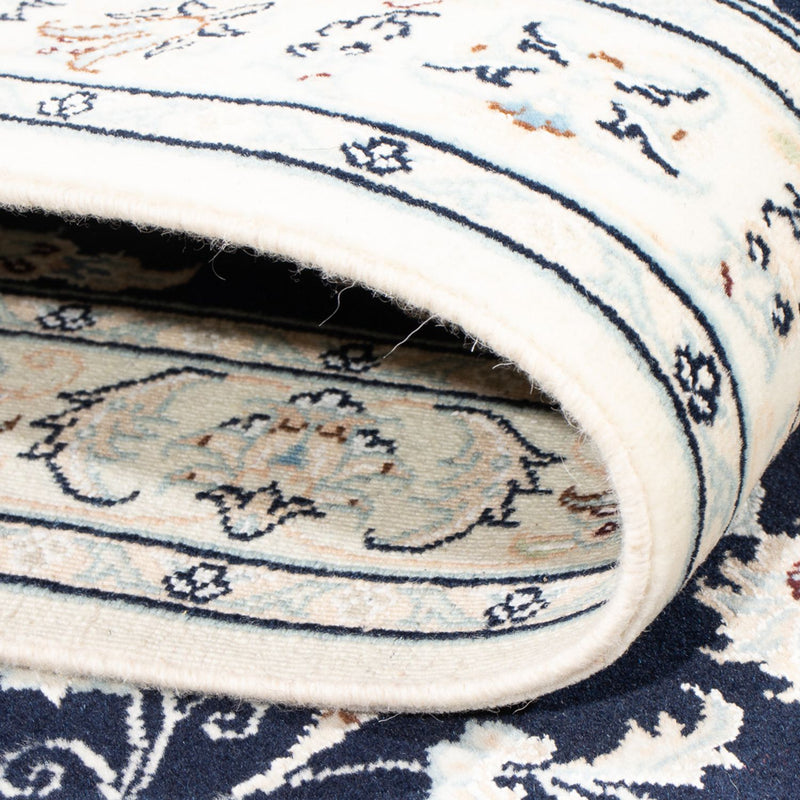Nain - 6La Teppich 80x296cm - Perserteppich - dunkelblau
