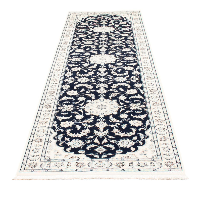 Nain - 6La Teppich 80x296cm - Perserteppich - dunkelblau