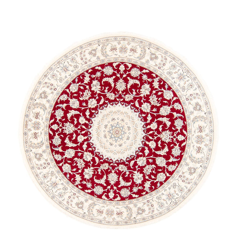 Nain Teppich 200x200cm - Perserteppich - rot