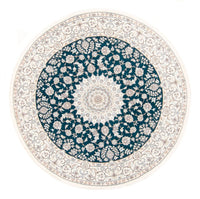 Nain Teppich 200x200cm - Perserteppich - petrolblau – product image