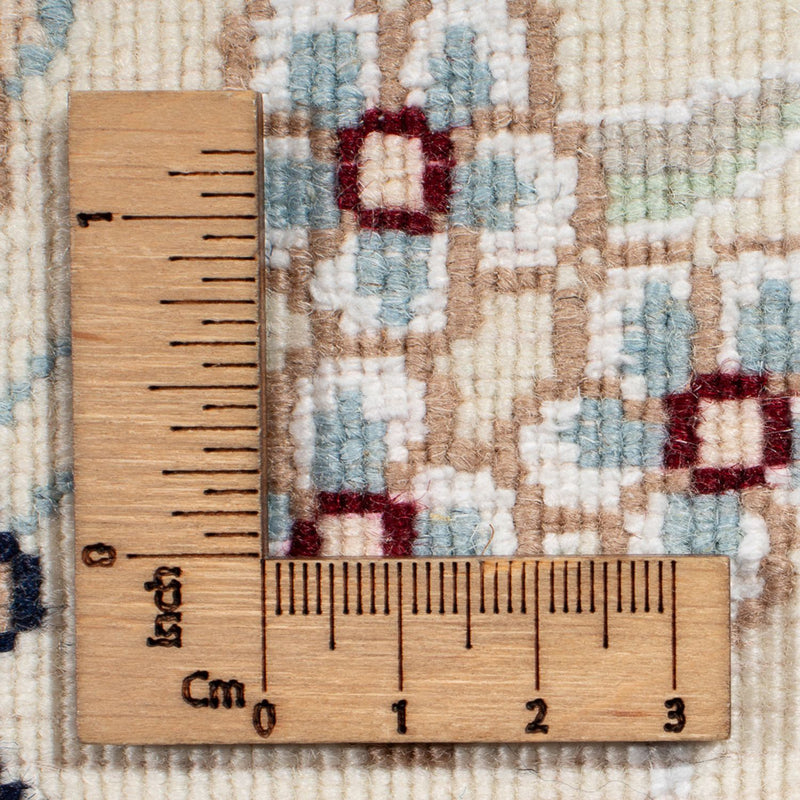 Nain Teppich 200x200cm - Perserteppich - petrolblau