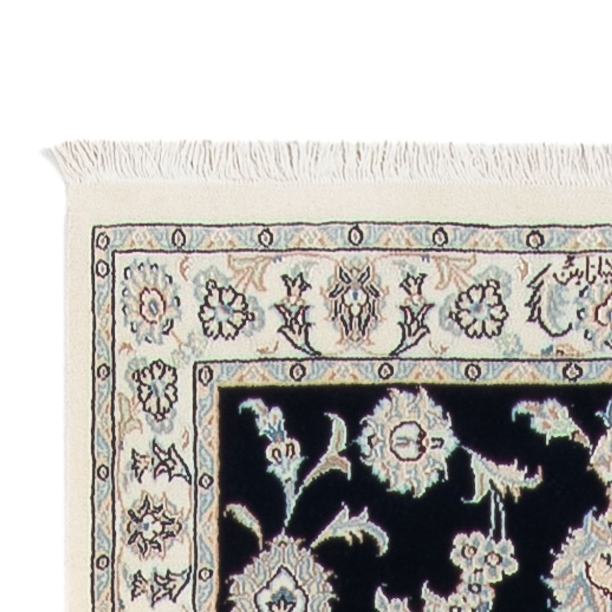 Nain - 6La Teppich 92x394cm - Perserteppich - dunkelblau