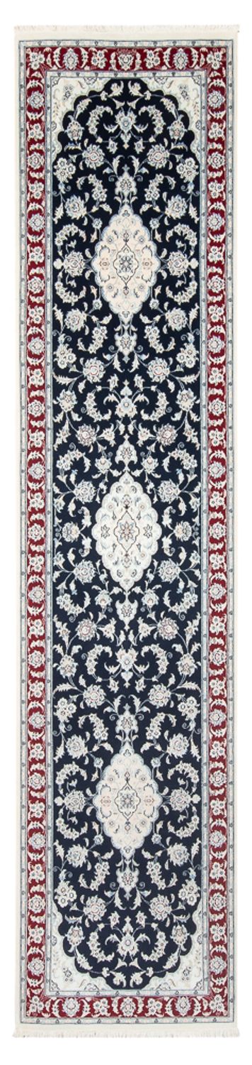 Nain - 6La Teppich 87x347cm - Perserteppich - dunkelblau