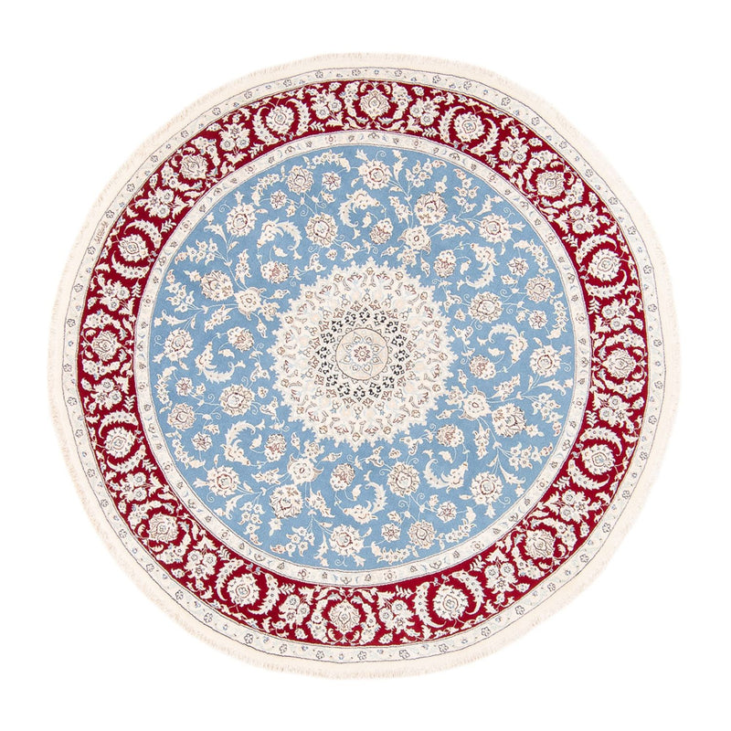 Nain Teppich 200x200cm - Perserteppich - hellblau