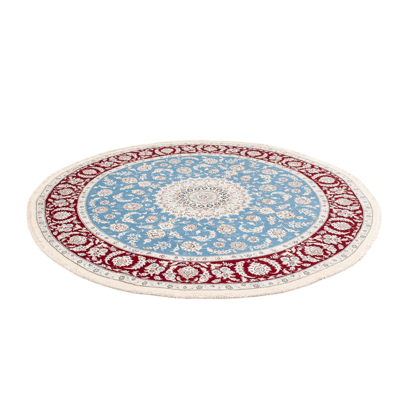 Nain Teppich 200x200cm - Perserteppich - hellblau