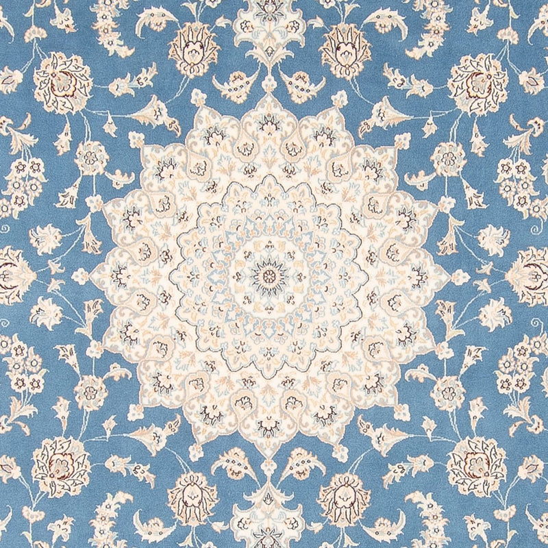 Nain Teppich 248x252cm - Perserteppich - hellblau