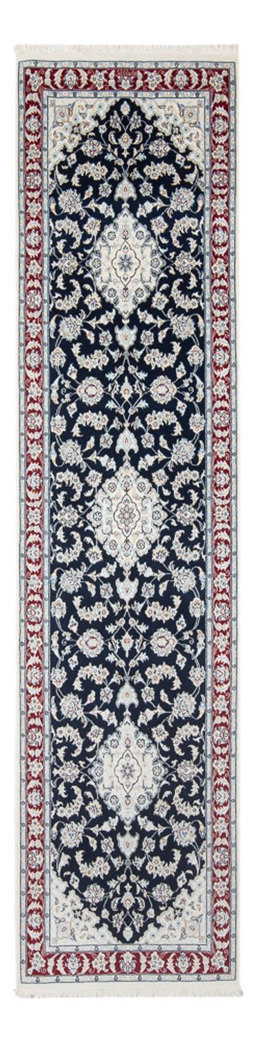 Nain - 6La Teppich 80x292cm - Perserteppich - dunkelblau