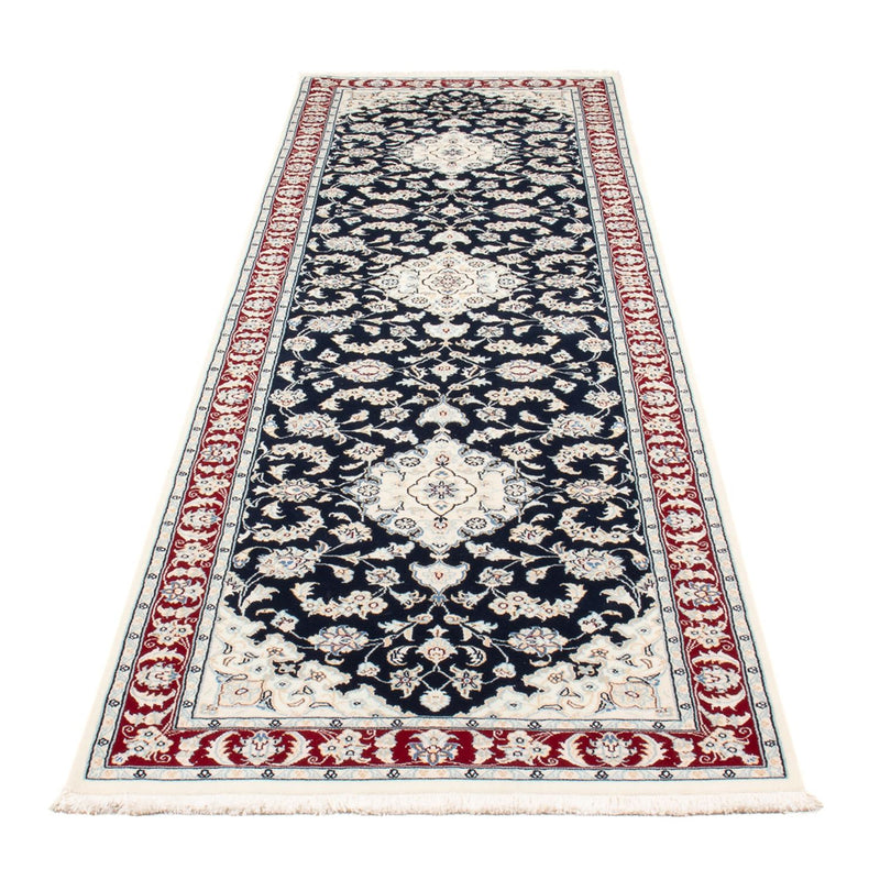 Nain - 6La Teppich 80x292cm - Perserteppich - dunkelblau