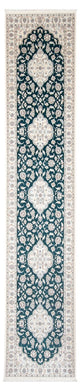 Nain - 6La Teppich 88x397cm - Perserteppich - dunkelblau