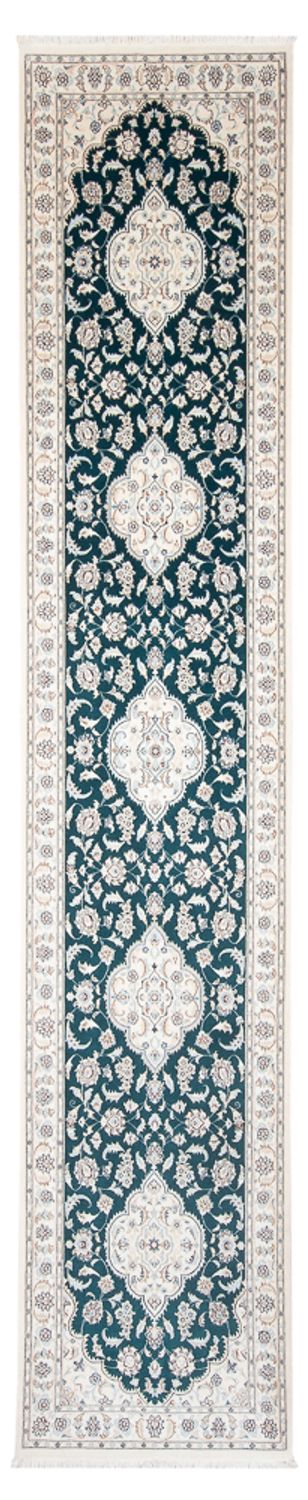 Nain - 6La Teppich 88x397cm - Perserteppich - dunkelblau