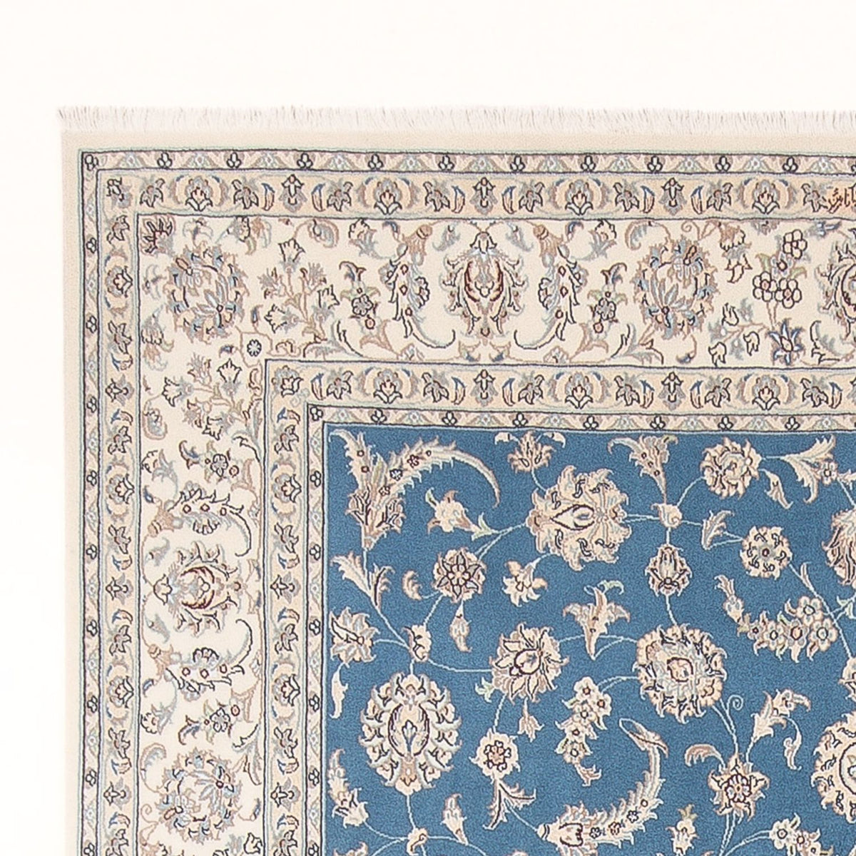 Nain - 6La Teppich 200x302cm - Perserteppich - hellblau