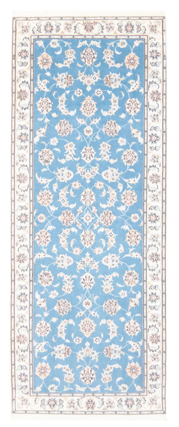 Nain - 9La Teppich 84x209cm - Perserteppich - hellblau