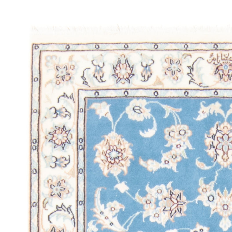 Nain - 9La Teppich 84x209cm - Perserteppich - hellblau