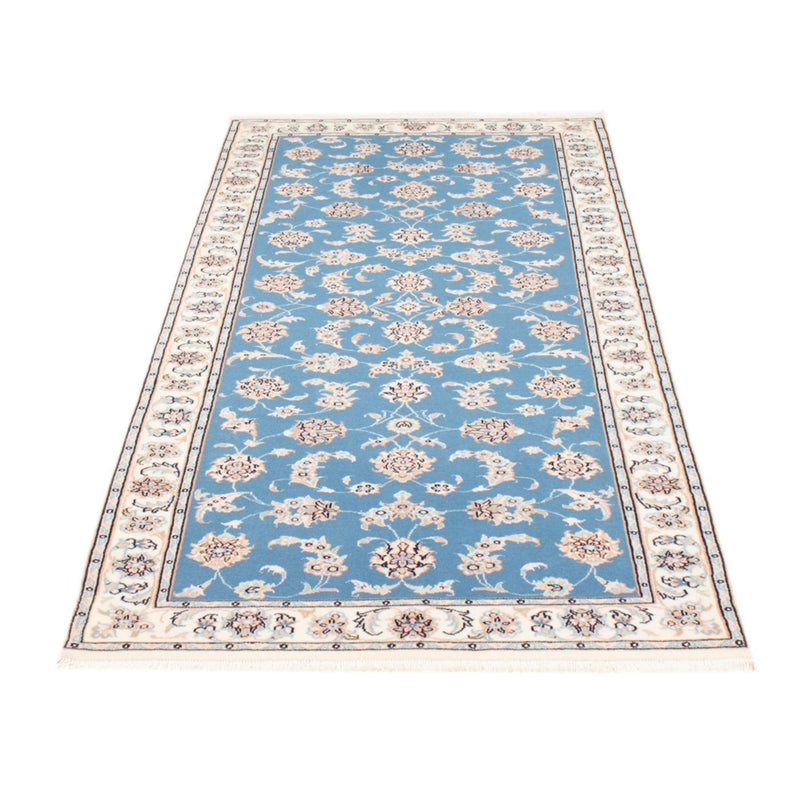 Nain - 9La Teppich 84x209cm - Perserteppich - hellblau