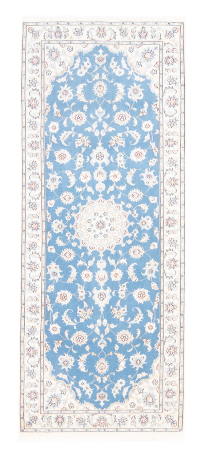 Nain - 9La Teppich 82x204cm - Perserteppich - hellblau