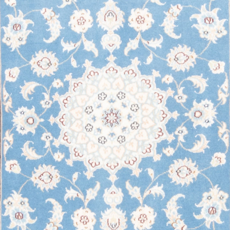 Nain - 9La Teppich 82x204cm - Perserteppich - hellblau