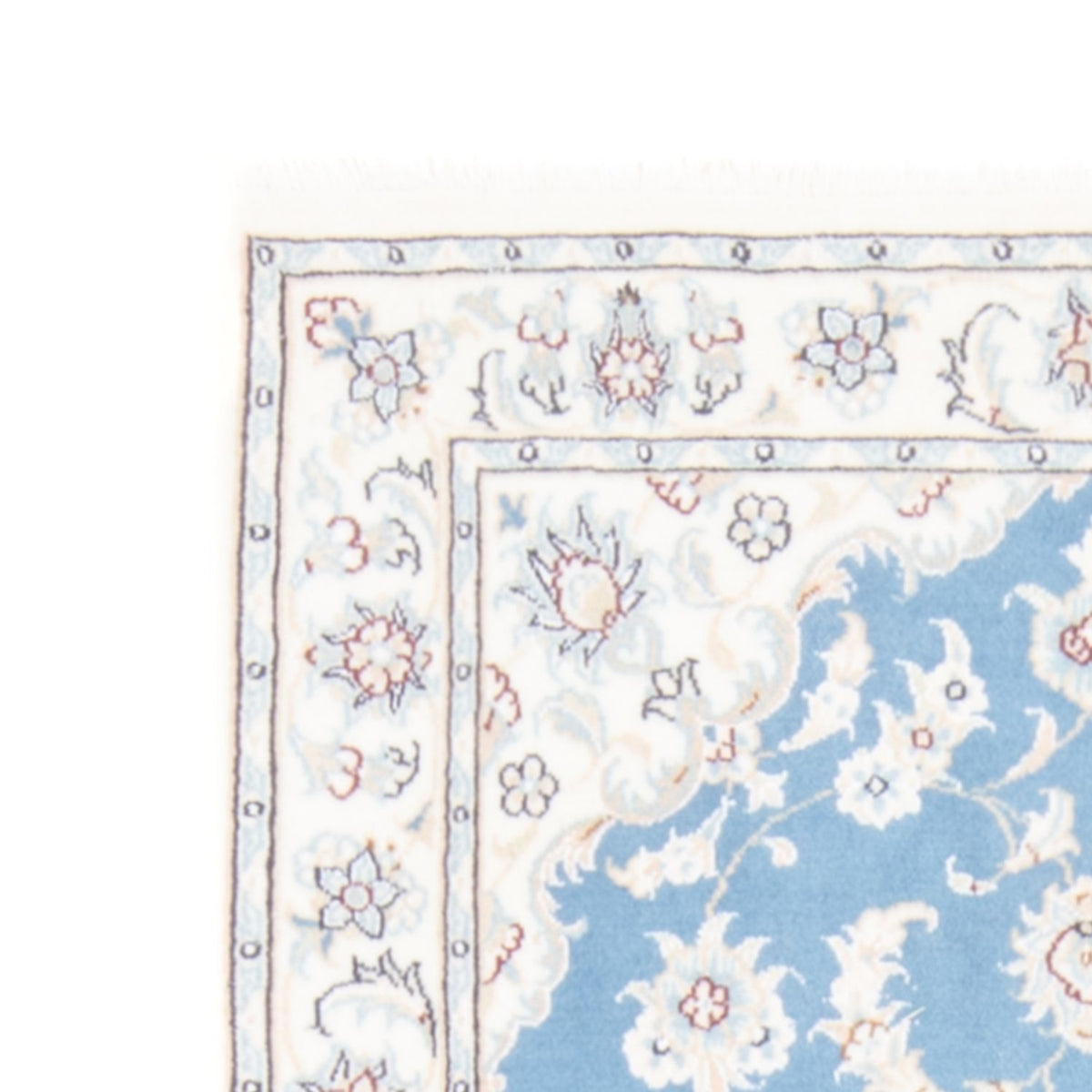 Nain - 9La Teppich 82x204cm - Perserteppich - hellblau