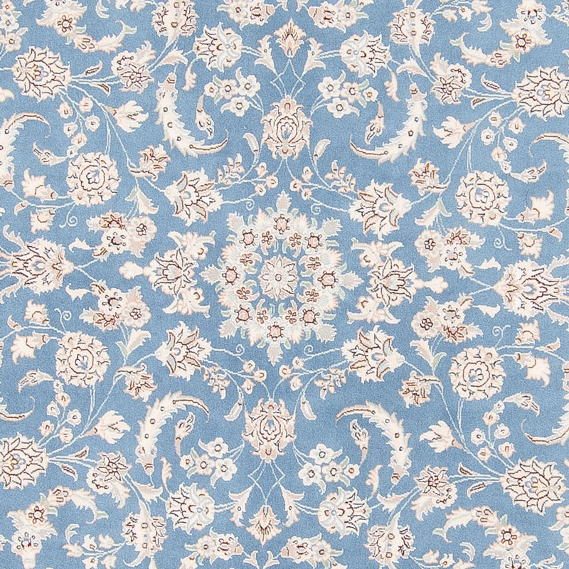 Nain Teppich 200x200cm - Perserteppich - hellblau