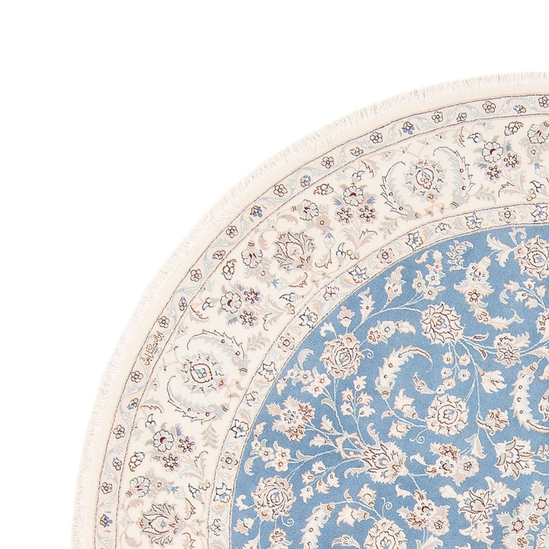 Nain Teppich 200x200cm - Perserteppich - hellblau