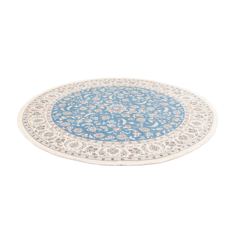 Nain Teppich 200x200cm - Perserteppich - hellblau