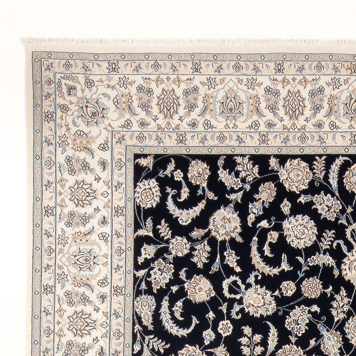 Perserteppich - Nain - Premium - 248 x 305 cm - dunkelblau