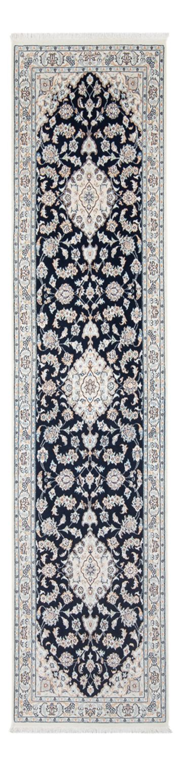 Nain - 6La Teppich 80x295cm - Perserteppich - dunkelblau