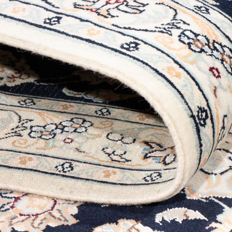 Nain - 6La Teppich 80x295cm - Perserteppich - dunkelblau
